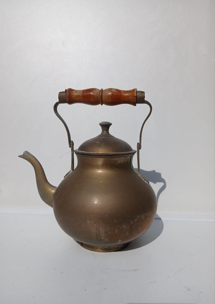 Koperen theepot., Antiek en Kunst, Antiek | Koper en Brons, Ophalen of Verzenden, Koper
