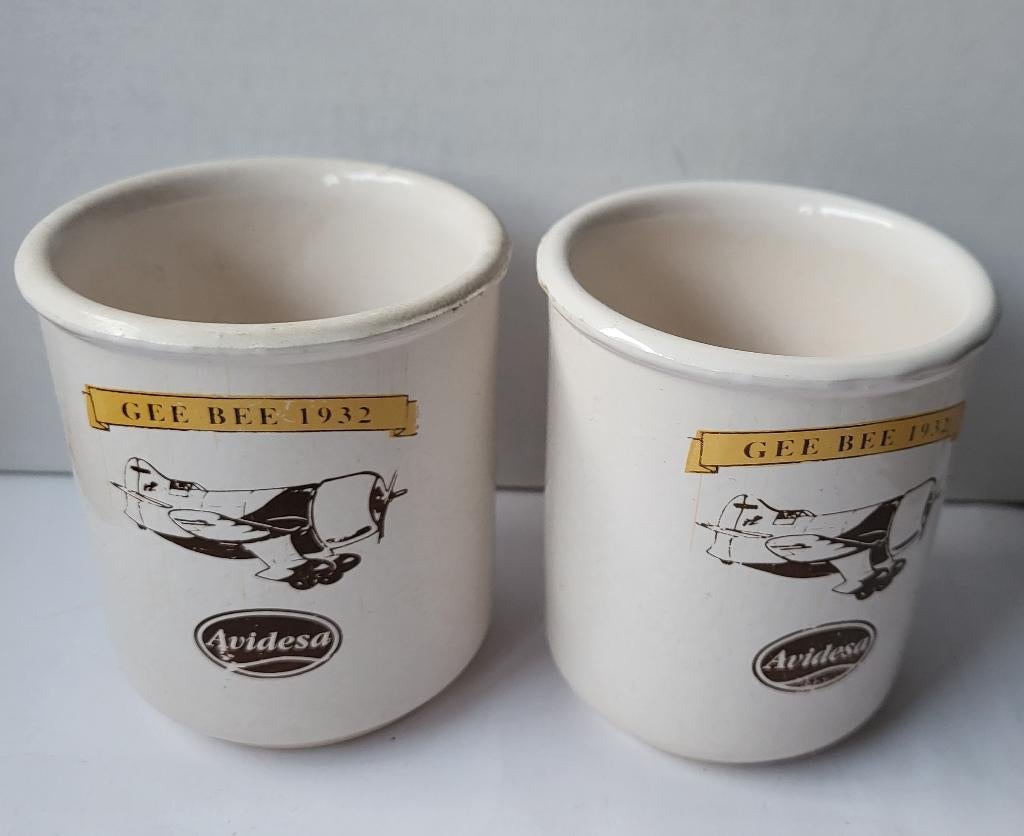 Beker Gee Bee 1932, klm messen Vintage Lufthansa bagagelabel, Verzamelen, Ophalen of Verzenden, Gebruikt, Overige typen