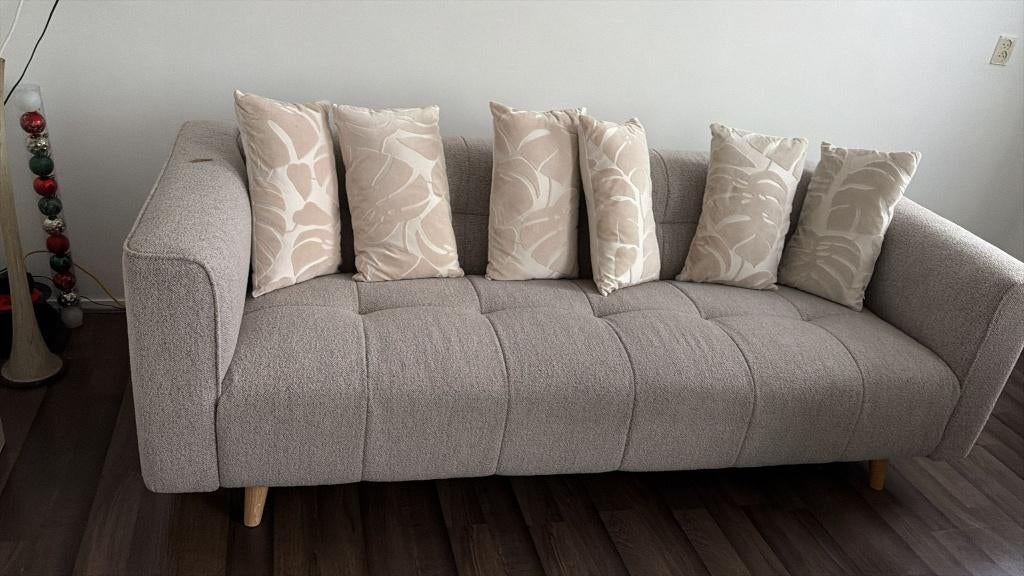 Bank 3zitter leenbakker, Huis en Inrichting, Banken | Bankstellen, Ophalen, Stof, Driepersoons, 75 tot 100 cm