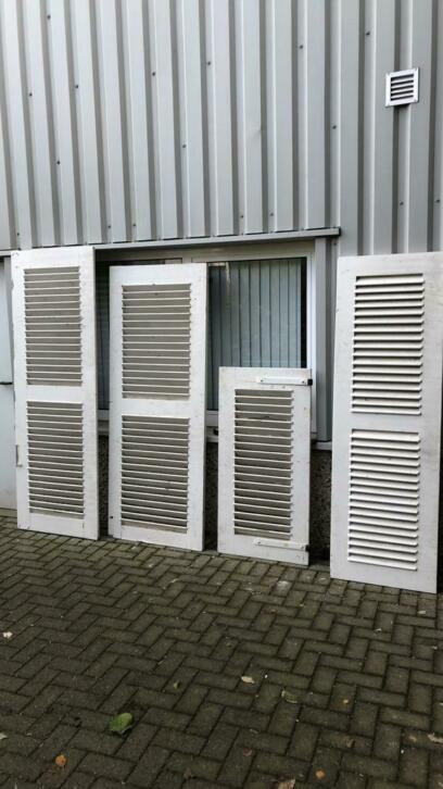 Set van 16 antieke Louvre raamluiken of louvreluiken, Ophalen, La belle porte, Jurgen.hoogenboezem@gmail.com, Overige typen