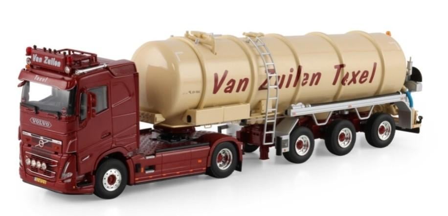 WSI VOLVO FH5 + VACUUM TANK TRAILER - VAN ZUILEN TEXEL, Hobby en Vrije tijd, Modelauto's | 1:50, Nieuw, Bus of Vrachtwagen, Wsi