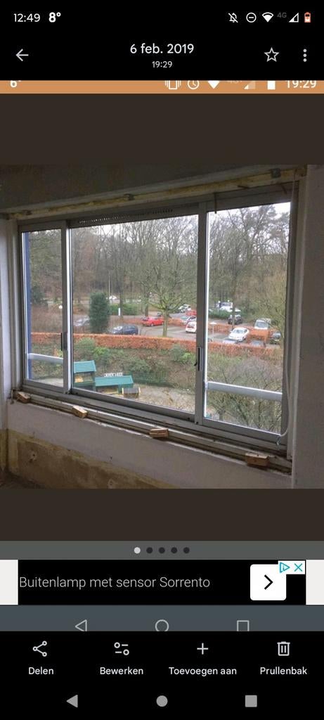 Alluminium kozijn, Doe-het-zelf en Verbouw, Kozijnen en Schuifpuien, Ophalen, Hout, Raamkozijn