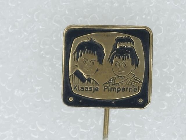 SP2082 Speldje Klaasje Pimpernel Barend de Beer zwart, Verzamelen, Speldjes, Pins en Buttons, Ophalen of Verzenden, Gebruikt, Overige onderwerpen