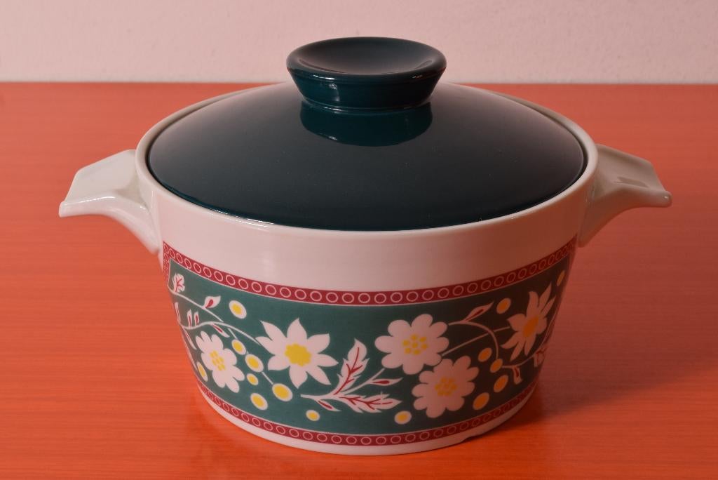 Retro vintage Royal Sphinx Ovenware ovenschaal met deksel, Keramiek, Ophalen of Verzenden, Overige stijlen, Schaal of Schalen
