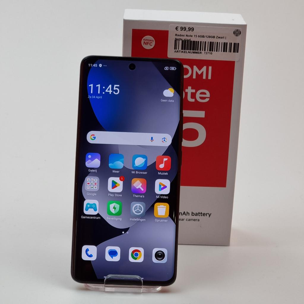 Redmi Note 15 6GB/128GB Zwart | Nette staat, Redmi, Zo goed als nieuw, Support@redmi.com, Xiaomi Corporation,
Xiaomi Science and Technology Park,
No.33 Xierqi Middle Road,
Haidian District, Beijing, 100085,
China