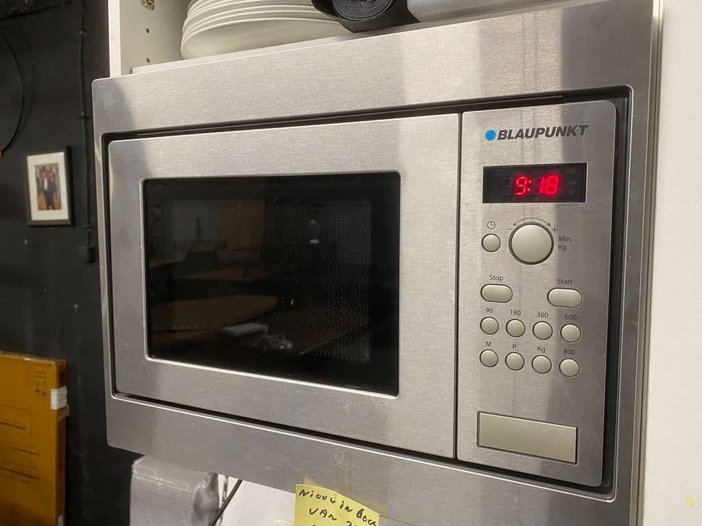 Blaupunkt inbouw magnetron RVS nieuw, Witgoed en Apparatuur, Magnetrons, Ophalen, Nieuw, Magnetron, Inbouw