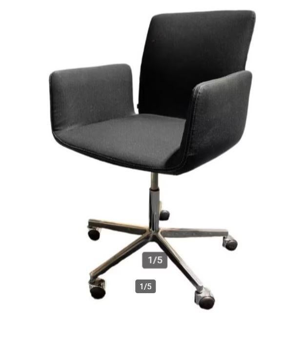 Vitra Unix 4-poots stoel, Ophalen of Verzenden, Gebruikt, Zwart, Vijf, Zes of meer stoelen