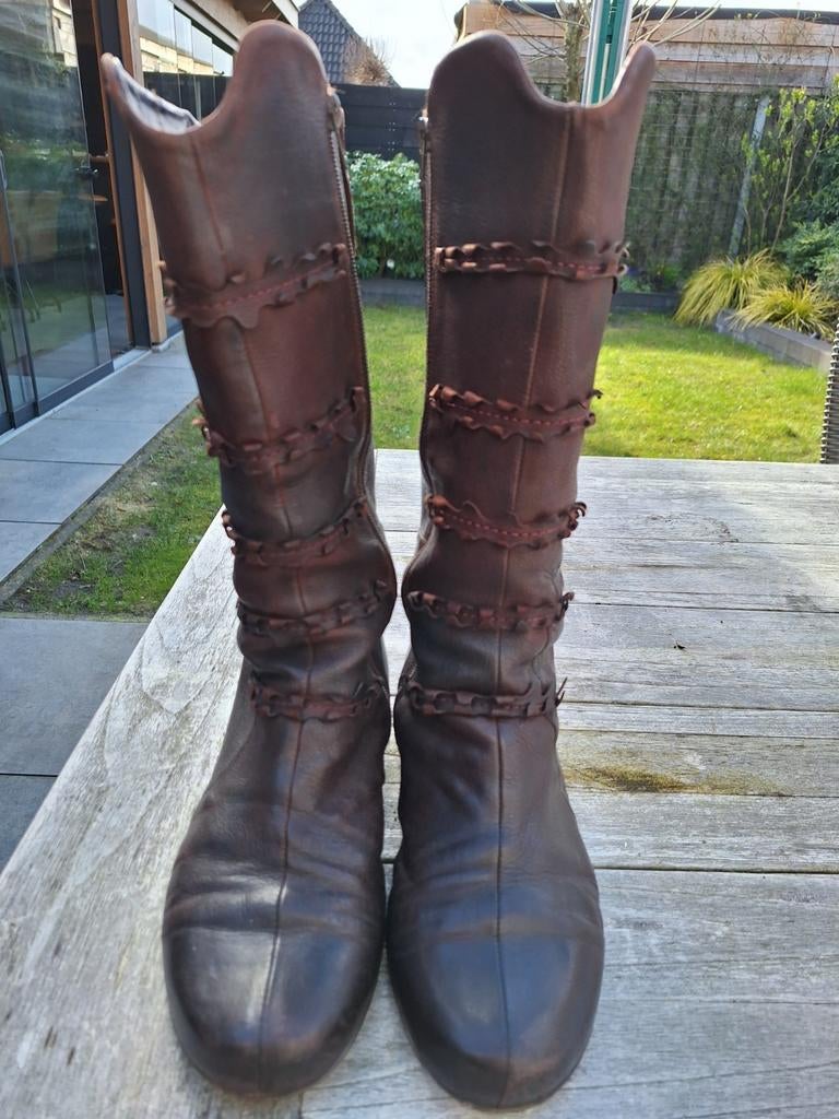 Think laarzen maat 40 bruin, Hoge laarzen, Bruin, Ophalen of Verzenden, Zo goed als nieuw