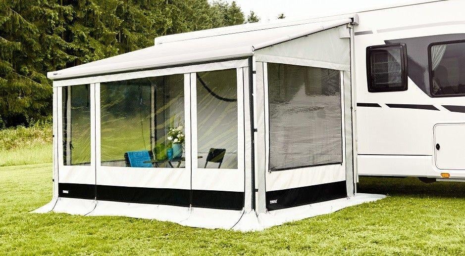 Thule Residence G3 Luifeltent zijwanden 5200 XL + voorwand, Ophalen, Zo goed als nieuw