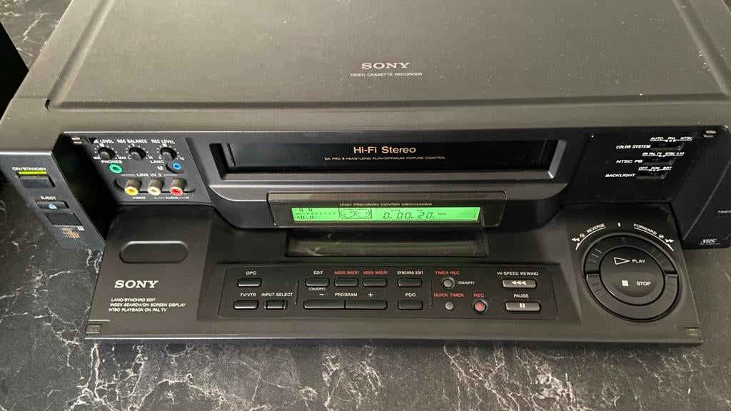 Sony SLV-E90 videocassette recorder, Ophalen of Verzenden, Gebruikt, VHS-speler of -recorder