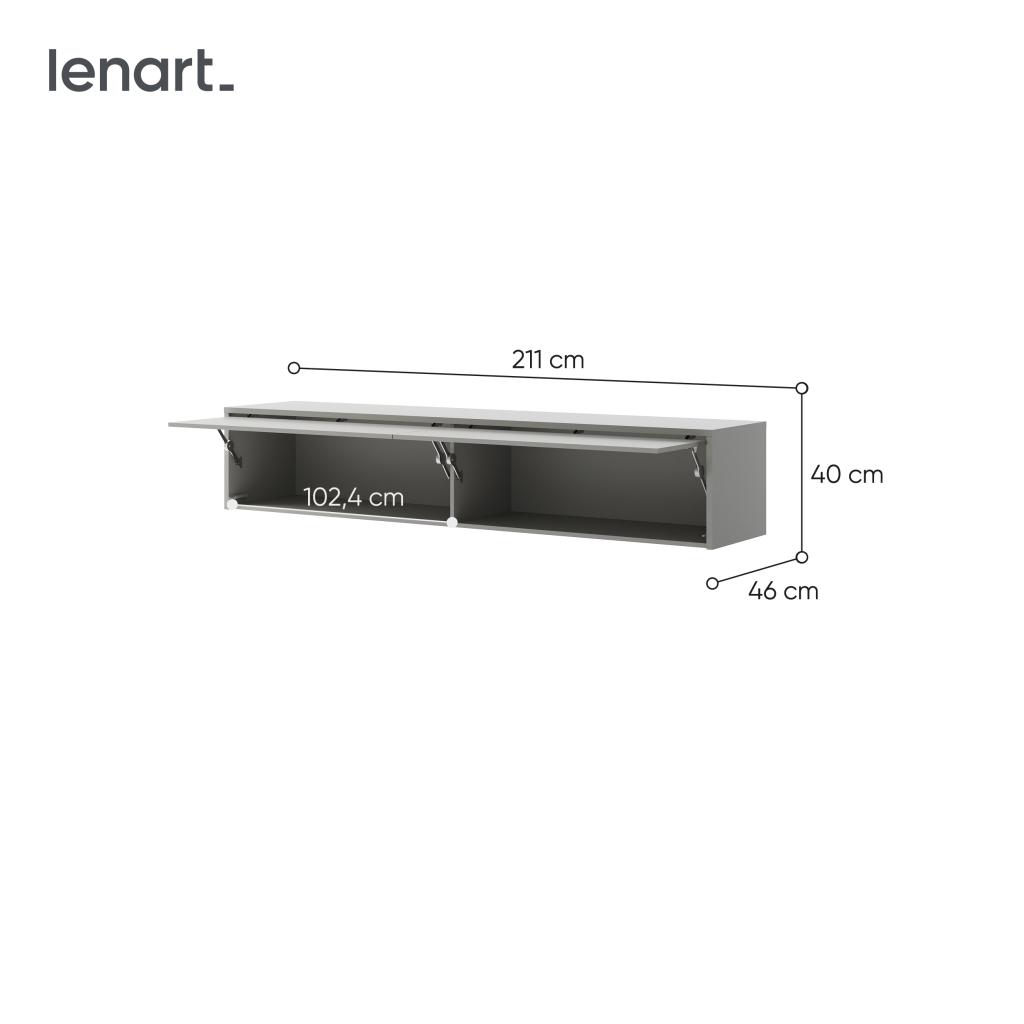 Concept opzetkast (40 cm hoog) - Grijs, Niet ingevuld, Niet ingevuld, Niet ingevuld