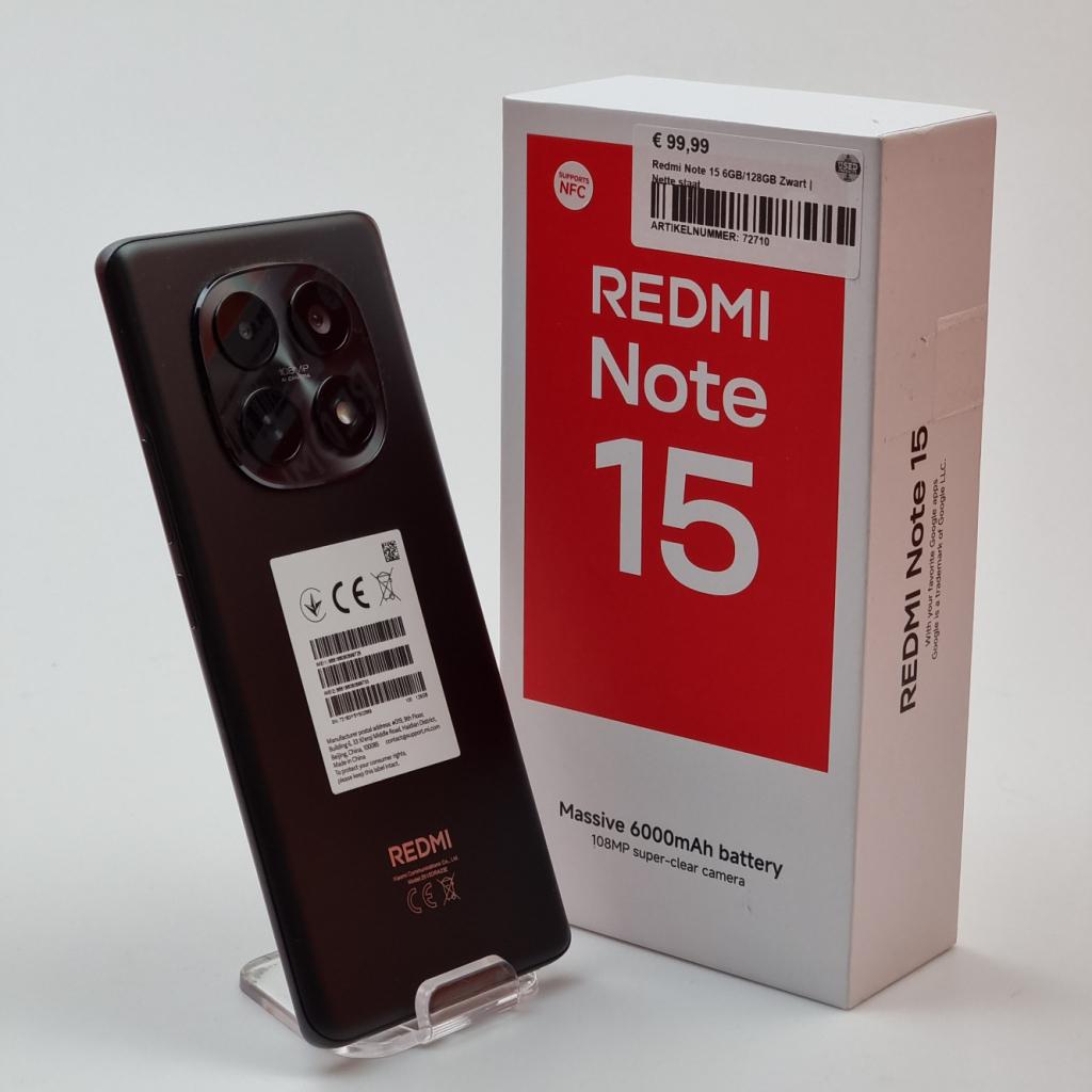 Redmi Note 15 6GB/128GB Zwart | Nette staat, Redmi, Zo goed als nieuw, Support@redmi.com, Xiaomi Corporation,
Xiaomi Science and Technology Park,
No.33 Xierqi Middle Road,
Haidian District, Beijing, 100085,
China
