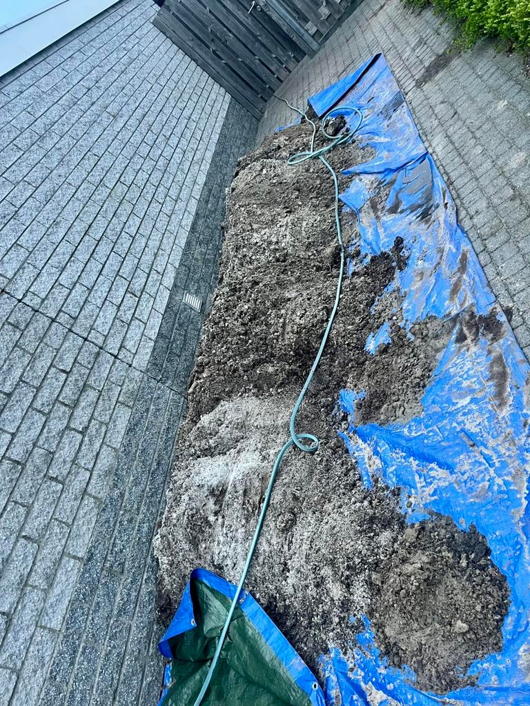 GRATIS af te halen:  3 kuub zand/grond, Tuin en Terras, Zand, Ophalen, Zo goed als nieuw, Ophoogzand