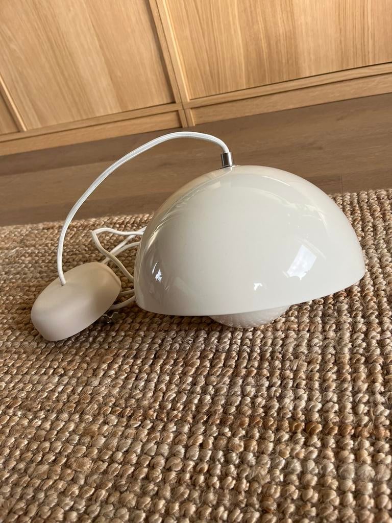 & Tradition flowerpot VP1 minimal hanglamp creme, Ophalen of Verzenden, Zo goed als nieuw, Metaal, Modern