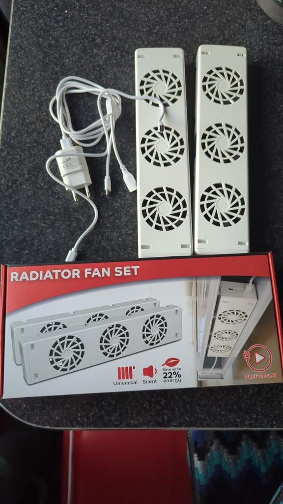 Radiatorventilatoren zonder thermometer., Ophalen of Verzenden, Gebruikt, Radiatorventilator