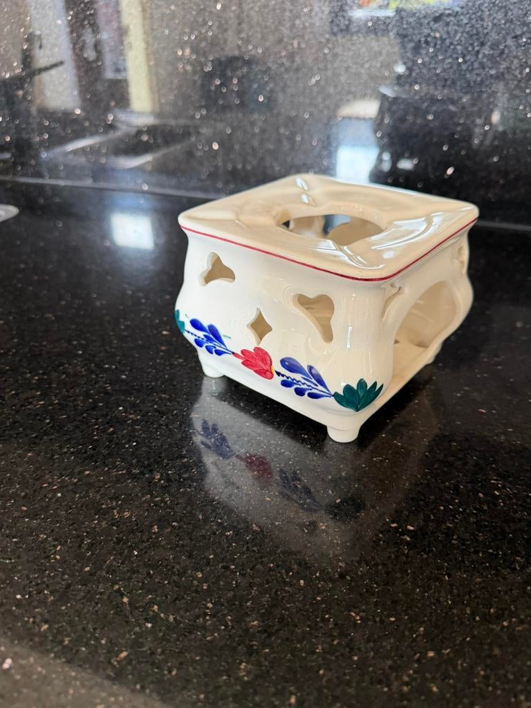 Boerenbont thee/koffie lichtje, Huis en Inrichting, Keuken | Servies, Overige typen, Ophalen of Verzenden, Zo goed als nieuw, Aardewerk