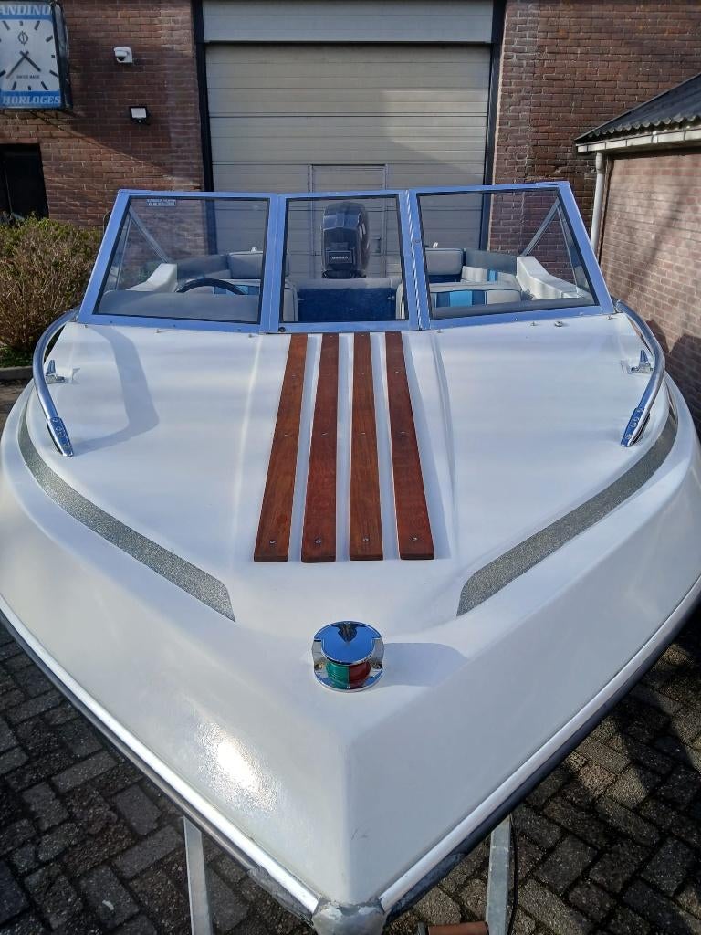 Speed boot 75 Pk met trailer, Watersport en Boten, Speedboten, Ophalen, Gebruikt, 70 tot 120 pk, 3 tot 6 meter