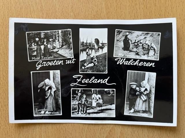 Walcheren - 1960 - Groet met Klederdracht, Verzenden, 1940 tot 1960, Gelopen, Zeeland