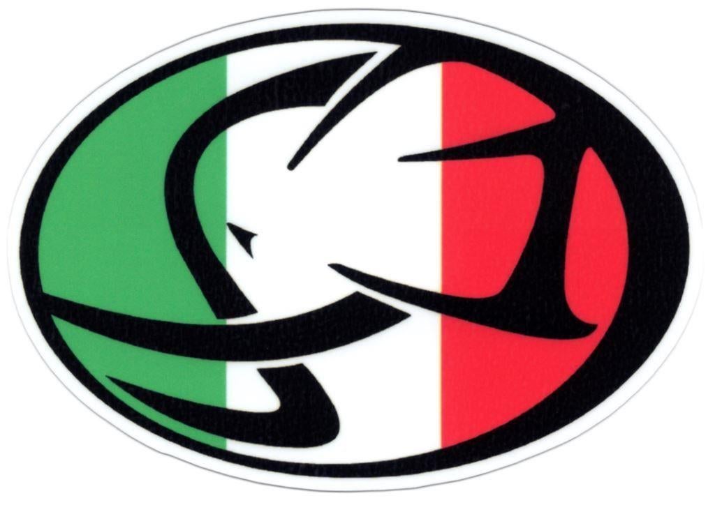 Cagiva Italiaanse vlag links sticker #27, Motoren, Ophalen of Verzenden