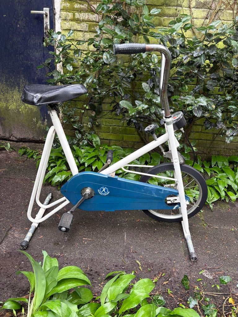 Vintage Kettler Hometrainer - Wit/Blauw, Sport en Fitness, Ophalen, Gebruikt, Metaal, Benen