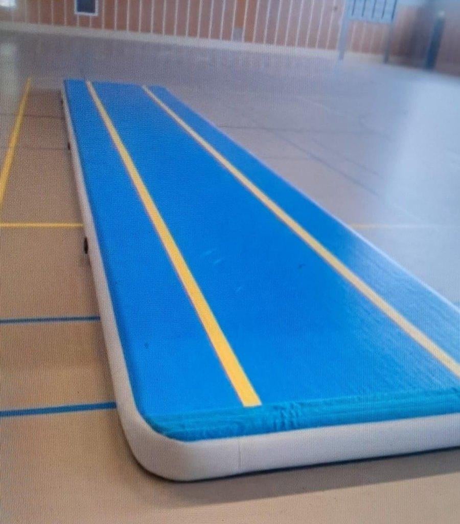 Airtrack 15x2x0,2, Kindermaat 122 t/m 140, Ophalen, Gebruikt, Materiaal