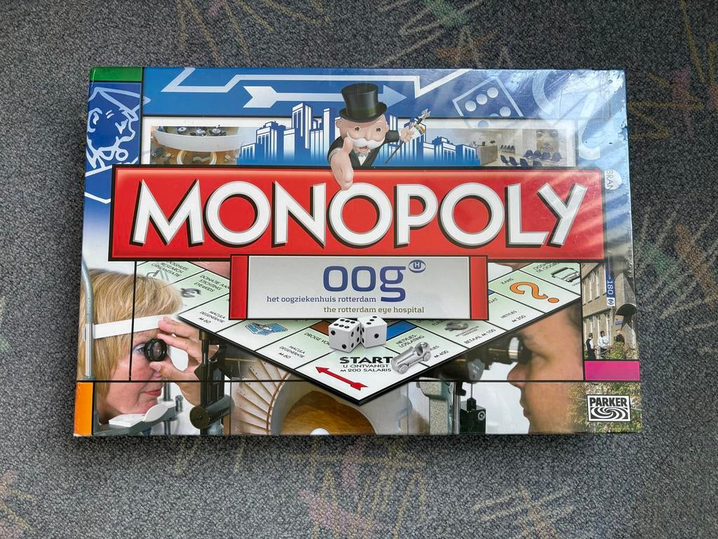 Monopoly Het Oogziekenhuis Rotterdam - Nieuw Geseald, Drie of vier spelers, Ophalen of Verzenden, Nieuw