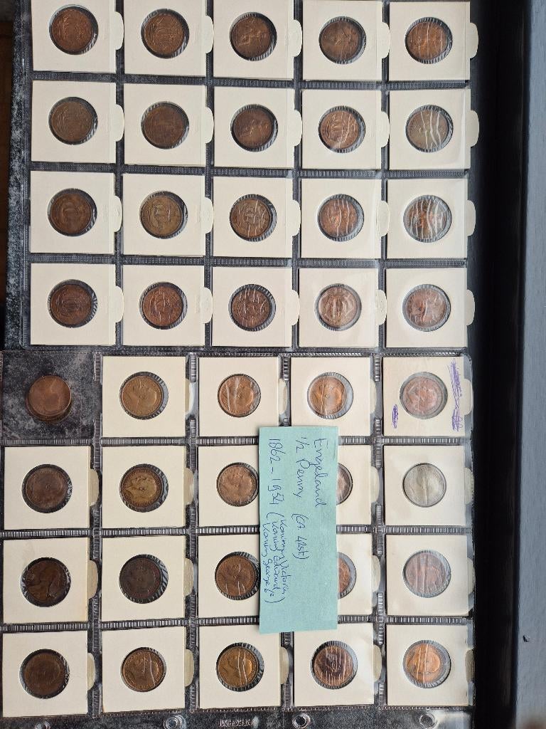 Engeland 1/2 Penny (42 stuks), Verzenden, Overige landen