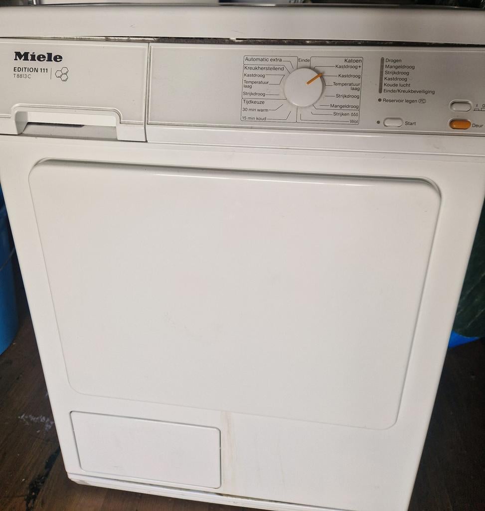 Miele condens wasdroger, Ophalen, 6 tot 8 kg, Zo goed als nieuw, 85 tot 90 cm
