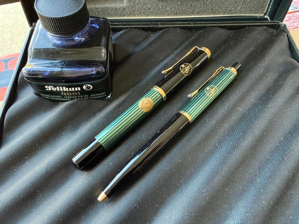 Ongebruikte Pelikan Souveran set ( Vulpen en Pen), Ophalen, Zo goed als nieuw, Vulpen, Overige merken