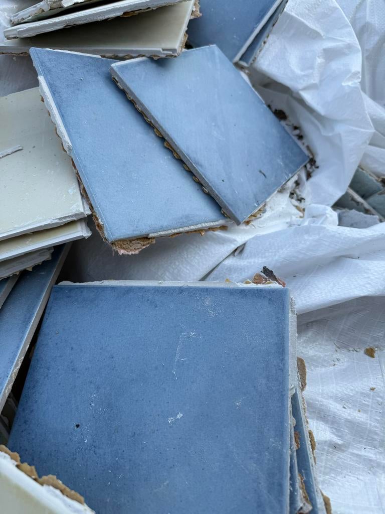 Tegels partij 40 m2, Ophalen of Verzenden, Gebruikt, Keramiek, 10 m² of meer