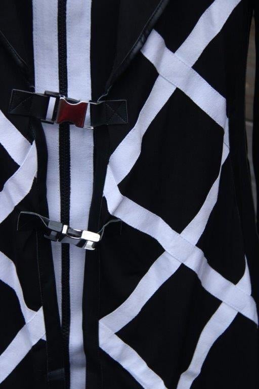 Jasje zwart/ offwhite Za-Ek mt 40 vaste prijs, Maat 38/40 (M), Za-EK, Zwart, Ophalen of Verzenden