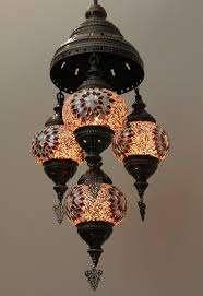 Oosterse Arabische Marokkaanse hanglamp glasmozaiek set 4, Huis en Inrichting, Lampen | Hanglampen, Oosters Arabisch 1001nacht Boho Ibiza Marrakech Marokkaans Turks