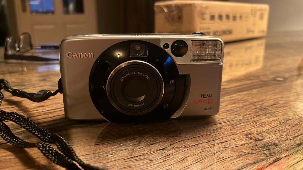 Canon Prima Super 105 Analoge Compact Camera, Audio, Tv en Foto, Fotocamera's Analoog, Gebruikt, Compact, Canon, Ophalen