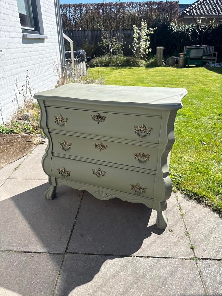 buikkastje in olijfgroen, Antiek en Kunst, Antiek | Meubels | Kasten, Ophalen