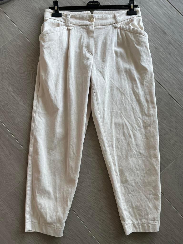 Riani barrel / O-shape beige jeans, mt 40, Maat 38/40 (M), Beige, Ophalen of Verzenden, Zo goed als nieuw