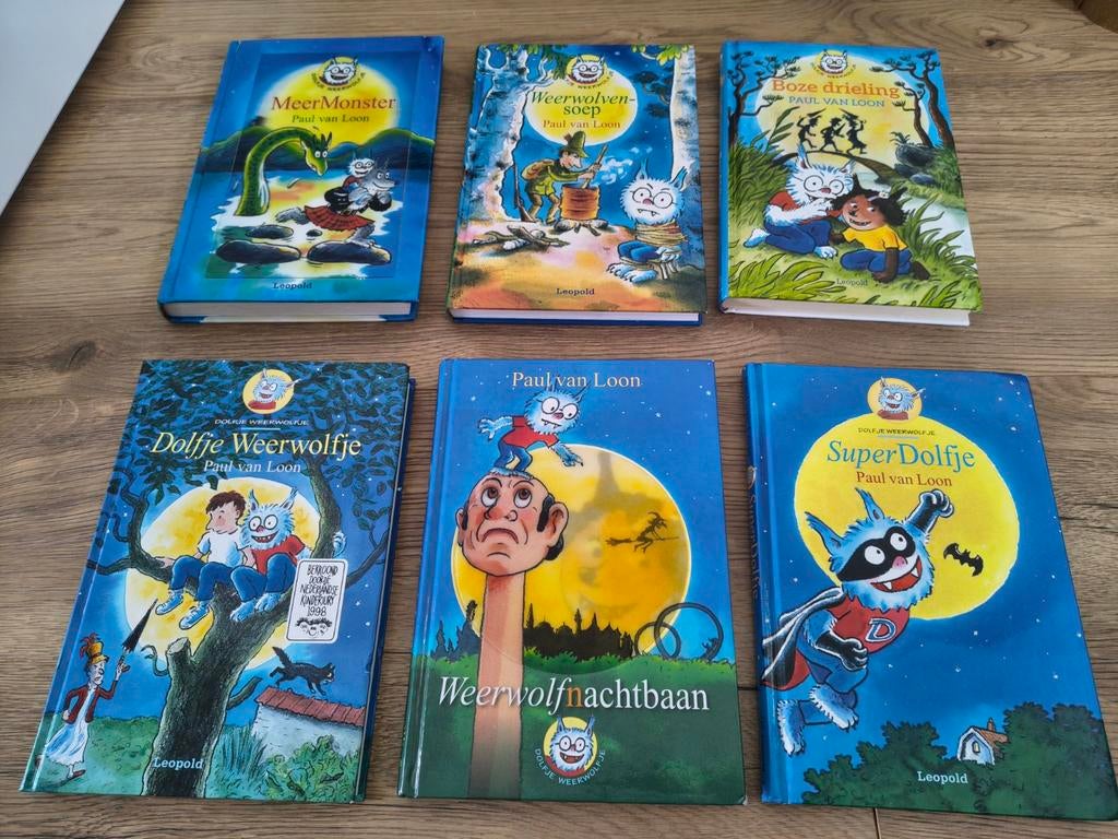 6 boeken serie Dolfje Weerwolfje, Boeken, Ophalen of Verzenden, Gelezen, Paul van Loon, Fictie algemeen