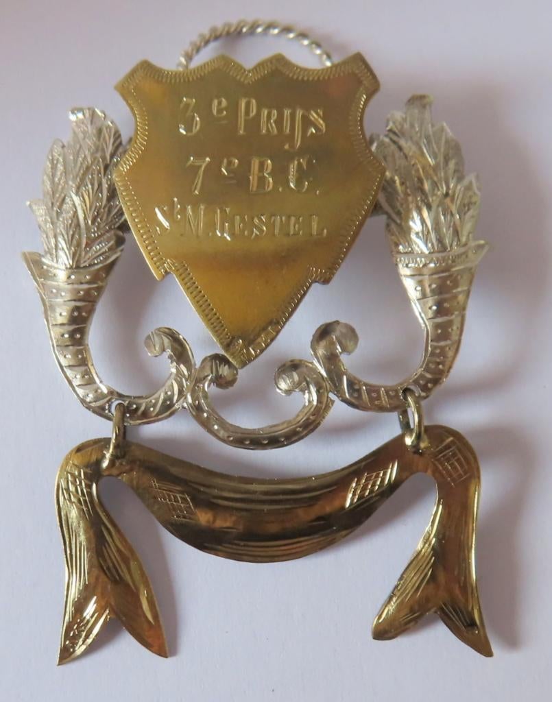 Zeldzame schuttersgilde medaille (no 4) zilver/1885, incl ve, Verzenden, Zilver, Nederland