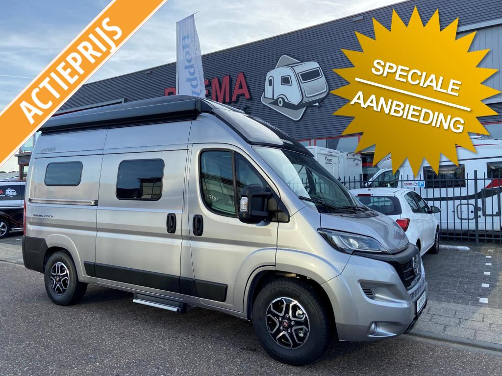 Hymer Ayers Rock Slaapdak automaat navigatie luifel voordeel, Automaat, Buscamper of Camperbus, Ringverwarming, Fiat