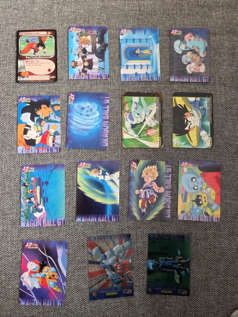 Dragon Ball Z en GT kaarten, Hobby en Vrije tijd, Verzamelkaartspellen | Overige, Ophalen of Verzenden, Zo goed als nieuw, Meerdere kaarten