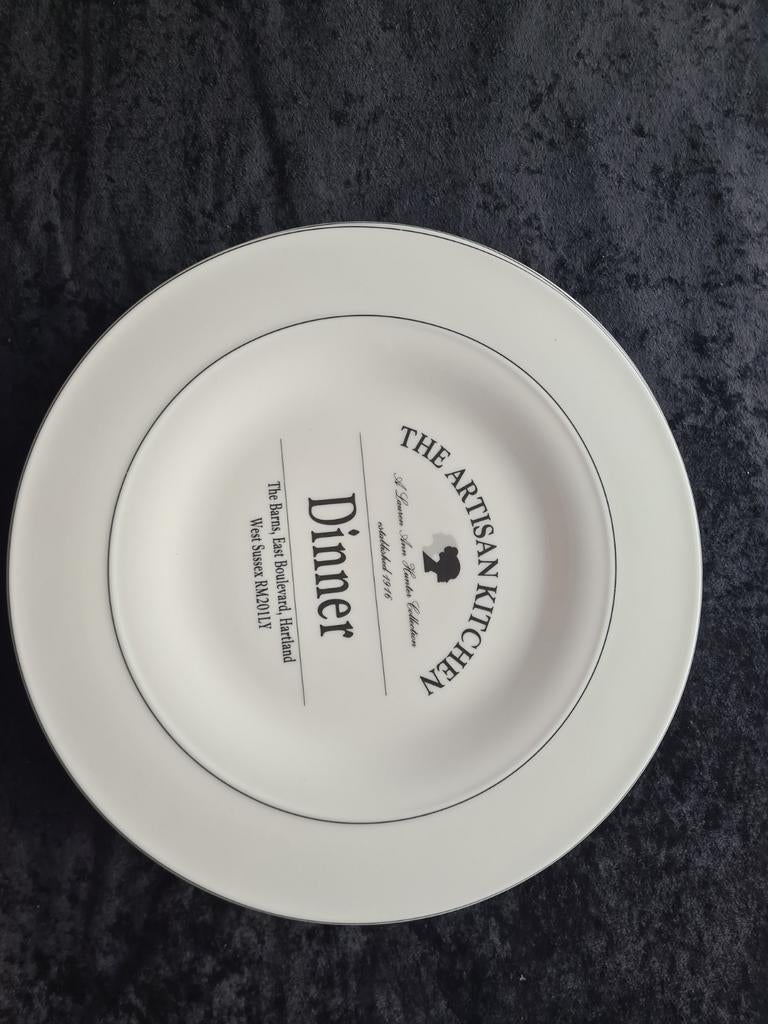 Set van 4 "The Artisan Kitchen" diner borden, Ophalen, Overige stijlen, Bord(en)