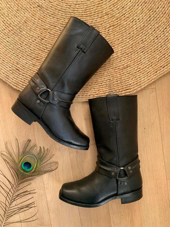 Sartore bikerboots 37 western boots bohemian laarzen, Kleding | Dames, Schoenen, Zo goed als nieuw, Hoge laarzen, Zwart, Ophalen of Verzenden