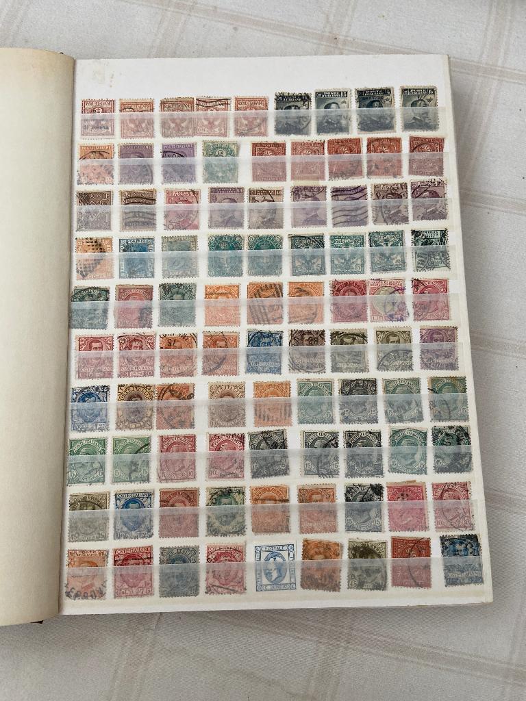 Italië, 32 pagina's Patento 777 bruin insteekboek, Ophalen of Verzenden, Gestempeld