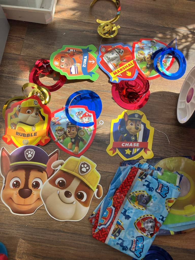Paw Patrol feestversiering en maskers, Ophalen, Gebruikt, Versiering, Verjaardag