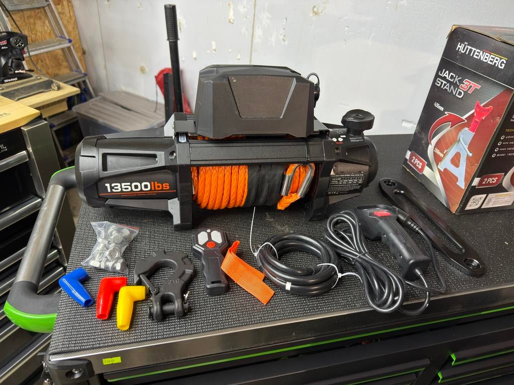 Lier 12v 6100kg pro synthetisch liertouw nieuw compleet, Ophalen, Nieuw