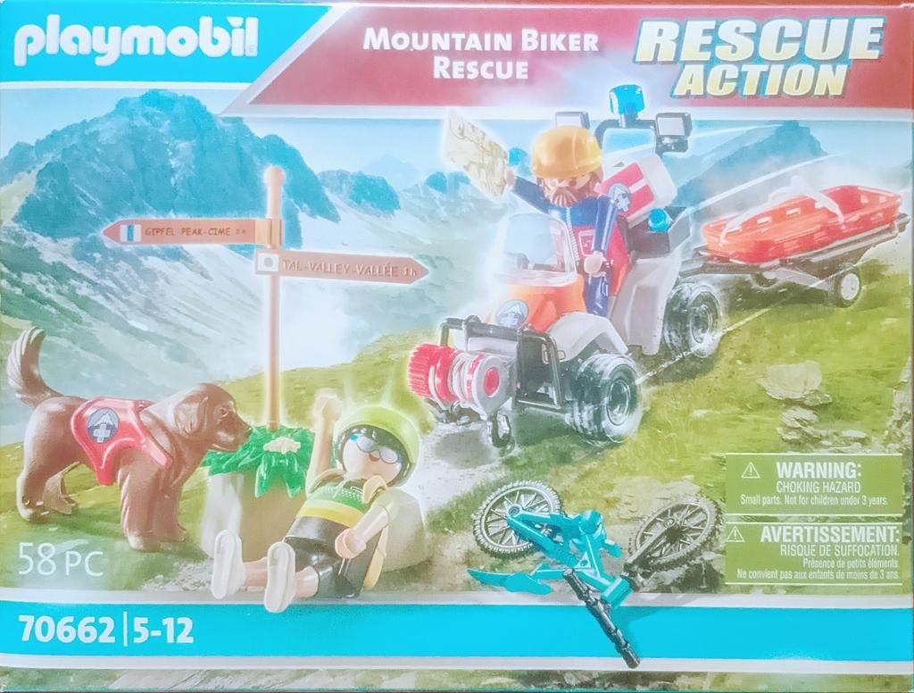 Rescue Action Mountainbiker Reddingsactie 70662, Ophalen of Verzenden, Zo goed als nieuw, Complete set