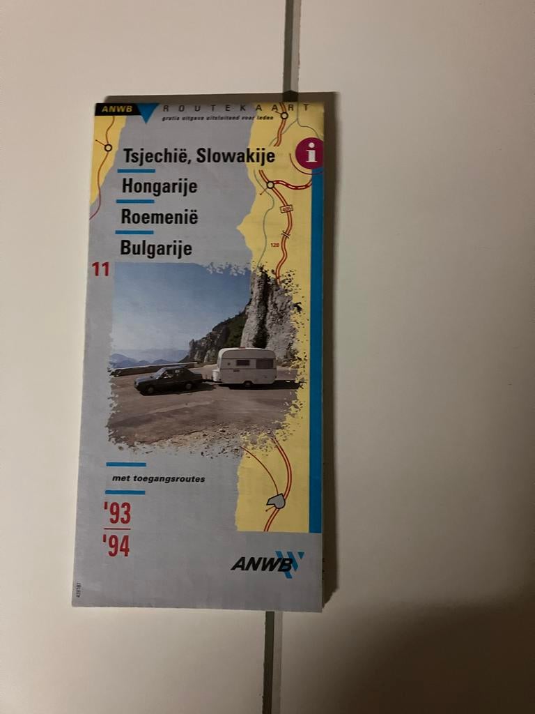 ANWB Routekaart Tsjechië, Slowakije, Hongarije, Boeken, Reisgidsen, Europa, Reisgids of -boek, ANWB, Ophalen