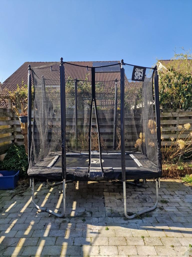 Trampoline Game On Sport afm 1.50mx2.50m, Ophalen, Gebruikt