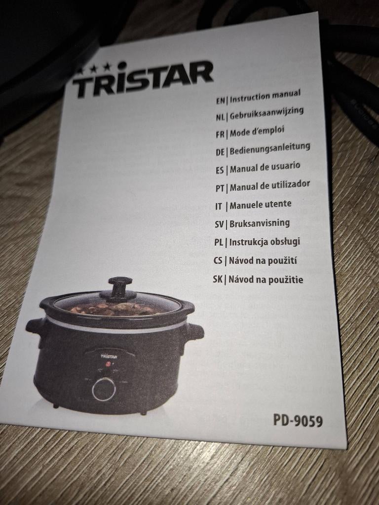 Slowcooker ,Tristar PD-9059  3,5 liter, Ophalen, Nieuw, Overige materialen, Pot, Bus of Blik