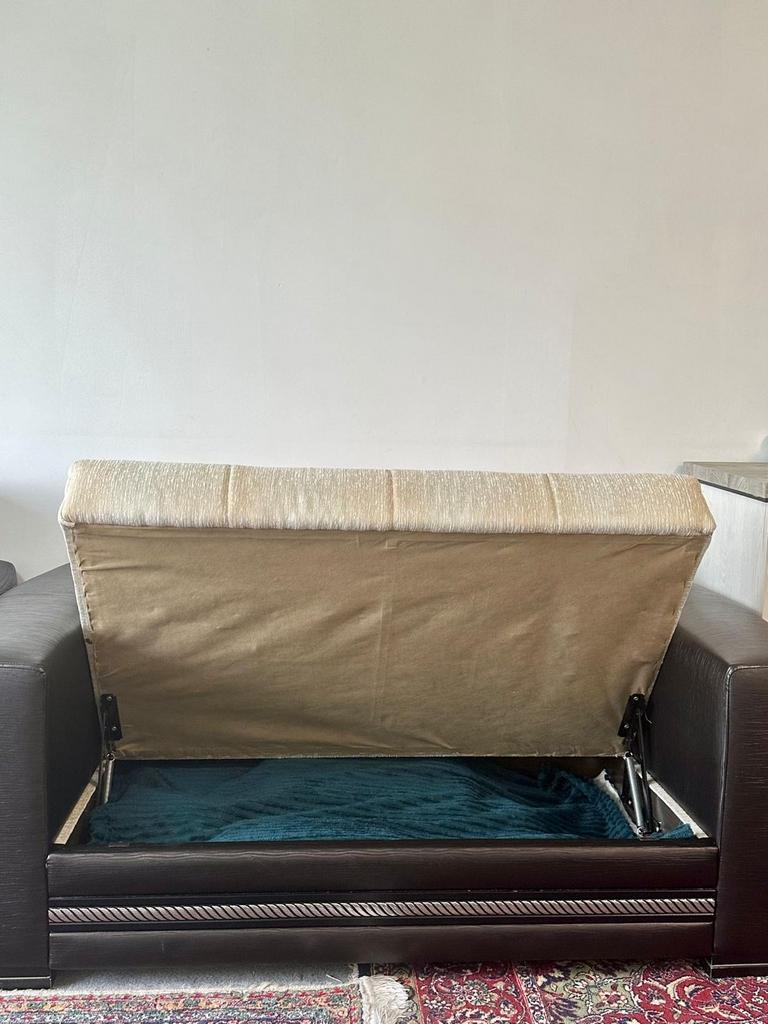 Istikbal banken met opbergruimte, Huis en Inrichting, Gebruikt, Driepersoons, 75 tot 100 cm, Ophalen of Verzenden