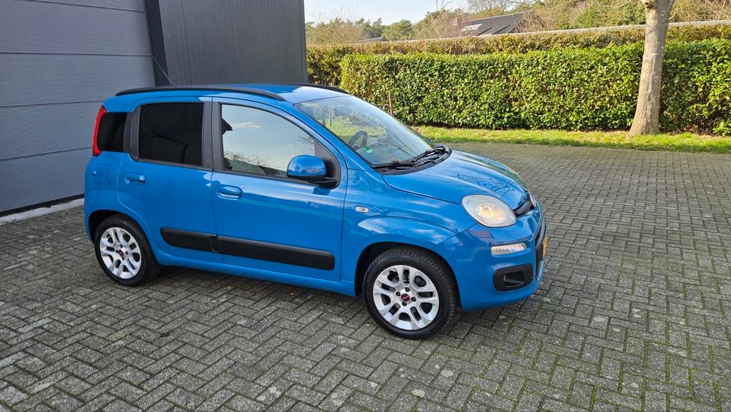 Zeer mooie Fiat Panda TwinAir lounge luxe uitvoering, Start-stop-systeem, Panda, Blauw, Handgeschakeld